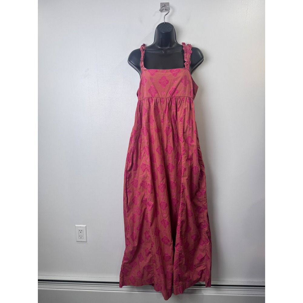 Free People Katya Printed One Piece Jumpsuit Wide Leg Size Small